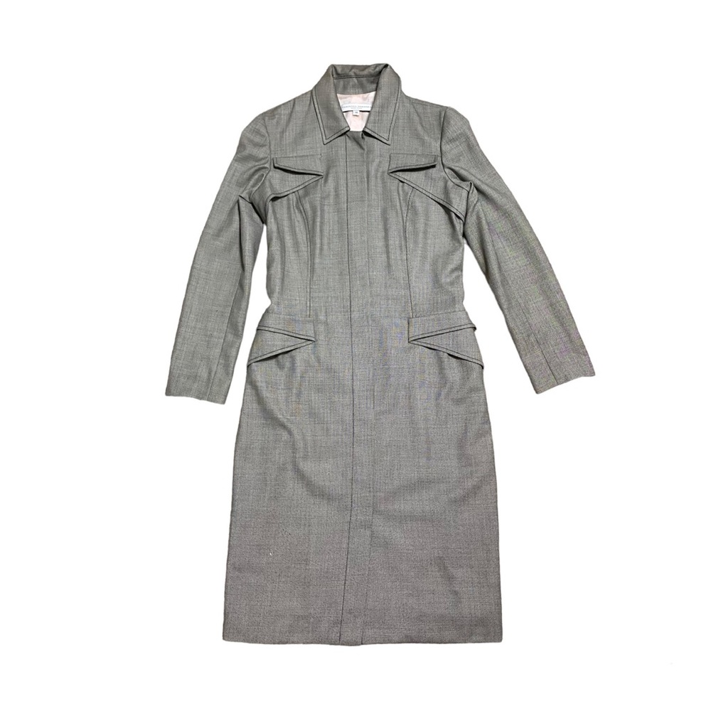 Vintage Carolina Herrera Wool Shirt Dress
